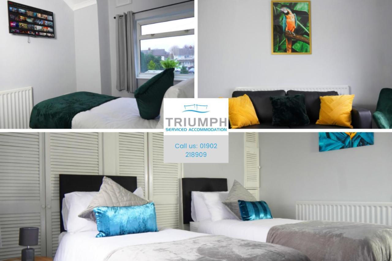 Portobello House - Four Bedroom House Perfect For Contractors - Sleeps 6 - Free Parking Wolverhampton Extérieur photo